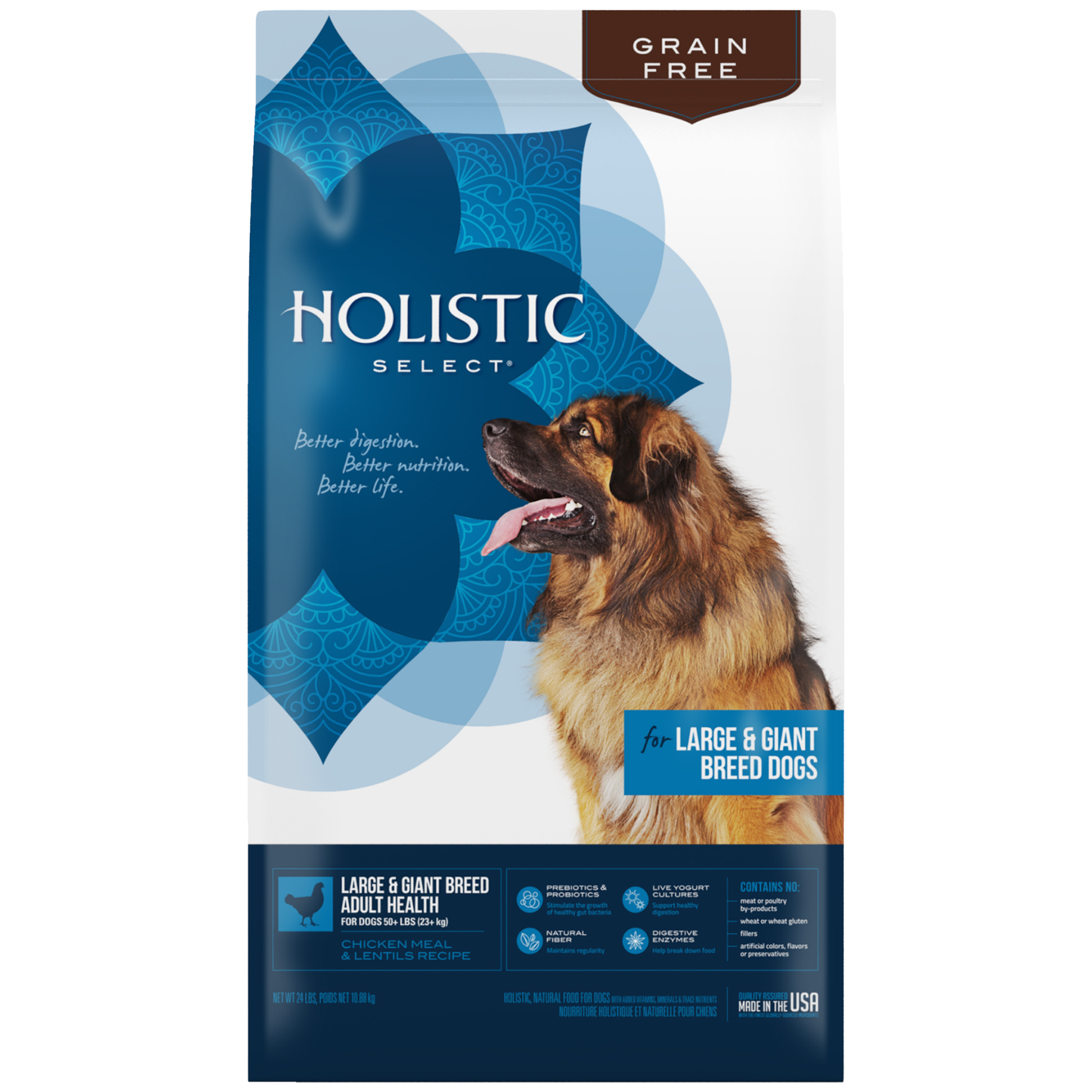 Holistic Select Natural Grain Free Dry Dog Food, Large & Giant Breed