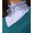 thumbnail image 3 of Camicover  Striped Detachable Collar Half Shirt Blouse Dickey Collar Elegant for Women Girls, 3 of 6