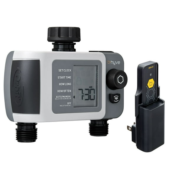 Orbit B-hyve XD Smart  2-Outlet Hose Faucet Sprinkler Timer with B-hyve Smart Gen 2 Wi-Fi Hub