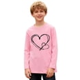 thumbnail image 4 of Boat Neck Tshirts for Children Boy Girl Winter Fall Long Sleeve Graphic Loose Fit Casual Thermal Tops Shirt Child 2026 Clothing Fashion 6 Years, 4 of 5