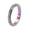 Rainbow, variant on Women's Stainless Steel Anxiety Rotatable Stacking Rings Inlay Zirconia Wedding Band Silver Size 8