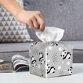 thumbnail image 6 of Yiaed Pandas Between Clouds and Stars Print Tissue Box Cover, PU Leather Decorative Organizer for Tabletop, Bathroom, Car, Office Creative Decorative, 6 of 7