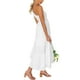thumbnail image 1 of Vestido largo Minnieouse de mujer estético Sin mangas plisado un hombro color Blanco XL, 1 of 6