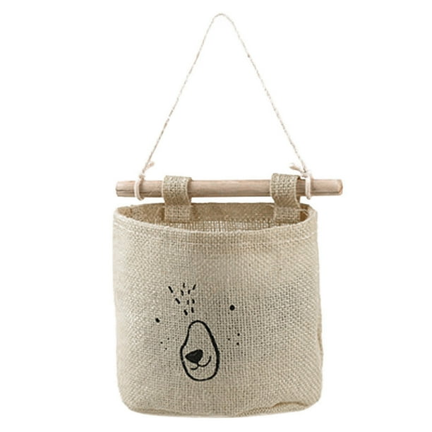 Xihbxyly Bolsa de Almacenamiento Amarilla, Organizador de Pared para Puerta, Bolsillos Colgantes Multifuncionales, Diseño Compacto, Ideal para Dormitorio, Cocina, Baño y Oficina, Tamaño Compacto (17