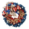 thumbnail image 5 of 4th July Independence Day Wreath, Patriotic Burlaps and American Flag Ribbon Wreath for Front Door Wreath,Patriotic Wreaths for Front Door Outside Year Round, 5 of 10
