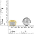 thumbnail image 4 of Gem Stone King White Diamond Ring for Men | 10K Yellow Gold | Gold Men's Pave Ring | 0.25 Cttw | Size 6, 4 of 5