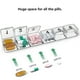 thumbnail image 5 of Pastillero semanal con 30 compartimentos extraíbles | Estuche de viaje portátil, resistente a la humedad, para vitaminas y medicamentos, para 4 tomas diarias y 7 días de uso, 5 of 8