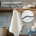 thumbnail image 5 of RECYCO Waffle Kitchen Towel Set of 2 - Quick Dry Microfiber Sustainable Dish Towels - Ultra Absorbent Reusable Cleaning Tea Towels - Lightweight Hand Towels,16”x 28”, Navy Blue, 5 of 8