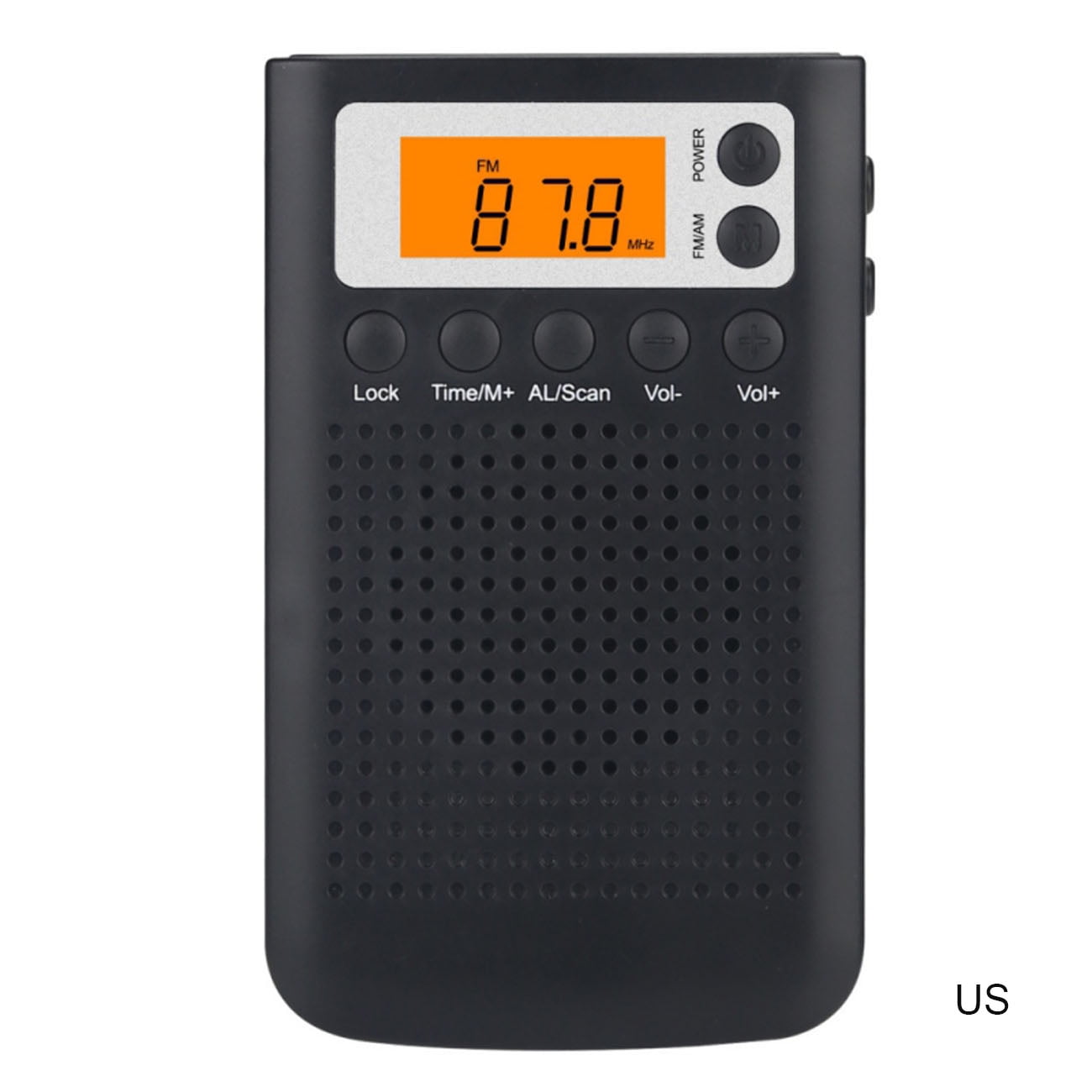 Pequeña radio portátil de onda corta AM/FM/ON Radio digital retro recargable,  Bluetooth, reproductor ER