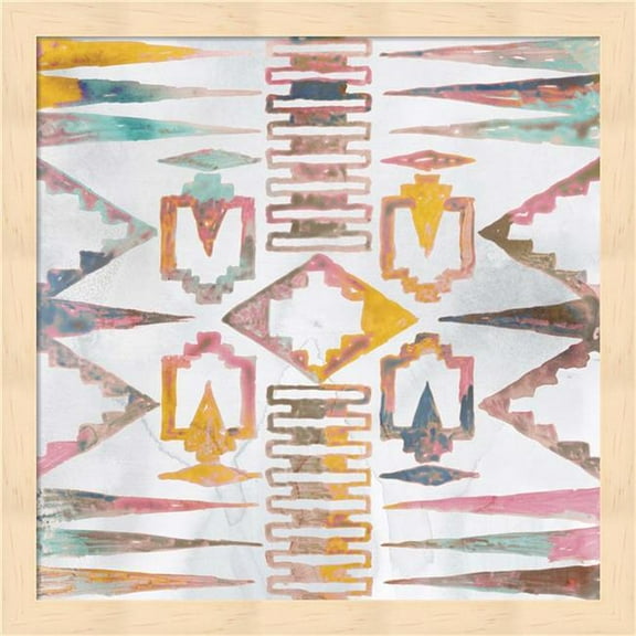 Metaverse R950457-0120000-AEAAAACAN4 13.25 x 13.25 in. Aztec Impressions III Framed Wall Art by Edward Selkirk