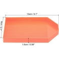 thumbnail image 2 of 8pcs Diamond Painting Tray, 13x8cm Diamond Art Trays Bead Rhinestone Sorting Tray Organizer Large Plate Craft Tool Rectangle, Orange, 2 of 5