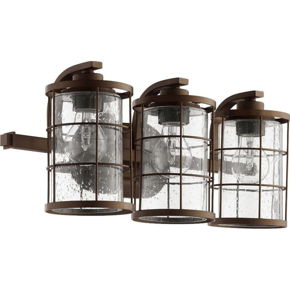 Marlyns Close 3 Light Bathroom Light in Style 20 inches Wide By 8.5 inches High-Oiled Bronze Finish Bailey Street Home 183-Bel-2534776