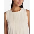 thumbnail image 4 of Time and Tru Women's Linen Blend Shift Dress, Sizes XS-XXXL, 4 of 5