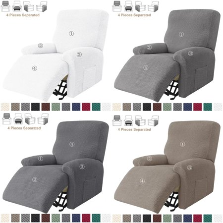 DUFDERIA Soft Stretch Jacquard Sofa Cover - Elastic Recliner Slipcover for Living Room - Cozy Armchair Case - Lazy Boy Sofa Protector Cover with Stylish Jacquard Design