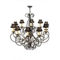 thumbnail image 5 of Meyda Tiffany 120309 Phillipe 10 Light 42" Wide Chandelier - French Bronzed, 5 of 5