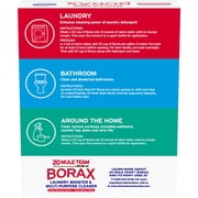 20 Mule Team All Natural Borax Laundry Detergent Booster & Multi-Purpose Household Cleaner, 65 Ounce