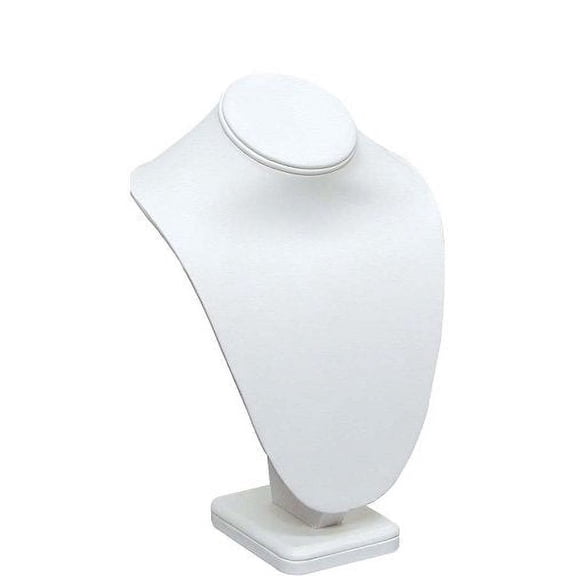 Necklace Bust Jewelry Display 6-1/4" Tall White