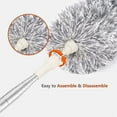thumbnail image 4 of Microfiber Duster with Extension Pole 30 to 100'', Reusable,Extendable Duster with Stainless Steel Pole for Cleaning Ceiling Fan, High Ceiling, Furniture & Cars, 4 of 6