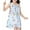 Sky Blue, variant on Edvintorg 1-9 Years Kawaii Pajama Dress for Kids Girl's Casual Nightgown Dresswa Loungewear Children's Scoop Neck Floral Princess Sundress Sleep Dress for Kids