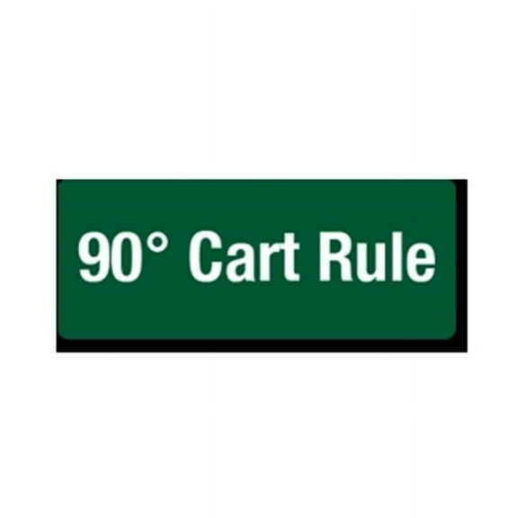 EverMark 90 Degree Cart Rule Clip-On Sign