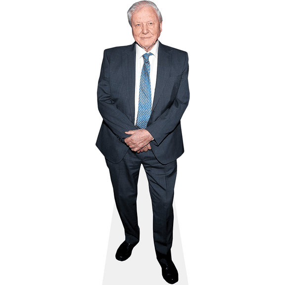 David Attenborough (Suit) Lifesize Cardboard Cutout Standee