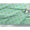 thumbnail image 2 of Soimoi Poly Georgette Fabric Diagonal Check Printed Craft Fabric by The Yard 52 Inch Wide, 2 of 3