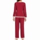 thumbnail image 4 of Pijamas de mujer en liquidación, conjuntos de moda para mujer, ropa de estar por casa, camisetas de manga larga y pantalones., 4 of 5