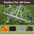 thumbnail image 4 of Pure Garden 36in Landscape Rake - Aluminum Metal Rake and Lawn Care Gloves, 4 of 7
