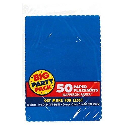 50 Ct Solid Kiwi Green Paper Placemats Party Tableware