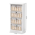 thumbnail image 2 of Baxton Studio Rianne Blanc Fini Bois Unité de Stockage 4 Paniers, 2 of 10