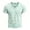 A-Mint Green753, variant on Men's Retro Bold Color-Blocked Striped V-Neck T-Shirt Short-Sleeve Slim-Fit Casual Everyday Top