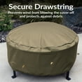 thumbnail image 4 of Sunnydaze 30" Diameter x 12" H Solid Khaki Cover, Drawstring Closure, 4 of 11