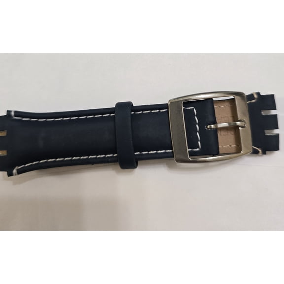 Navy Blue Swatch Chronograph leather bandGeneric