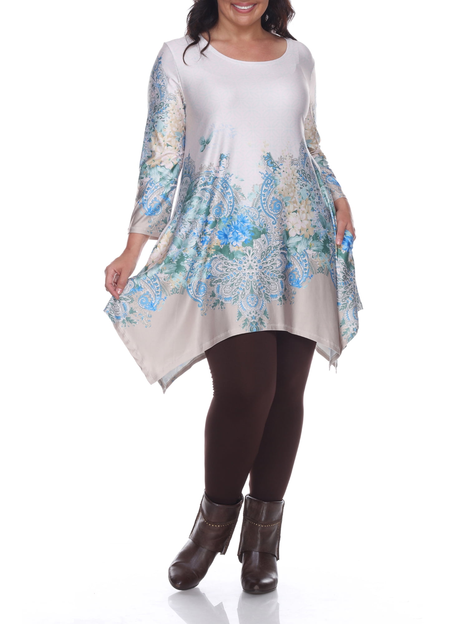 walmart tunic tops plus size