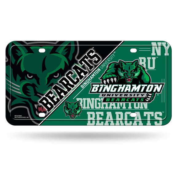 Binghamton Bearcats 12x6 Metal License Plate Auto Tag