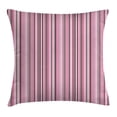 thumbnail image 1 of Modern Decor Throw Pillow Cushion Cover, Abstract Retro Vintage Stripes Lines Geometrical Print, Decorative Square Accent Pillow Case, 20 X 20 Inches, Light Pink Grey White and Mauve, by Ambesonne, 1 of 2