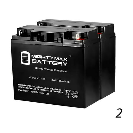 ML18-12 - 12V 18AH M6/T6 Audio System Battery Replaces Odyssey PC680 - 2 Pack