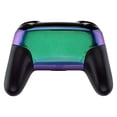 thumbnail image 6 of eXtremeRate Chameleon Glossy Faceplate and Backplate for Nintendo Switch Pro Controller, Green Purple DIY Replacement Shell Housing Case for Nintendo Switch Pro - Controller NOT Included, 6 of 9
