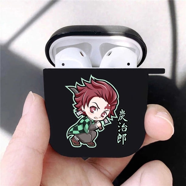 Funda Anime Demon Slayer para Airpods 3 2 Pro, cubierta de silicona para auriculares Bluetooth, caja de auriculares Tanjirou Nezuko Air Pod, Coque negro xuanjing unisex