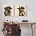 thumbnail image 3 of Stupell Industries Trendy Cowgirl Beauties People Painting Wrapped Canvas Art Print Wall Art, 24 x 24, Set of 2, 3 of 8