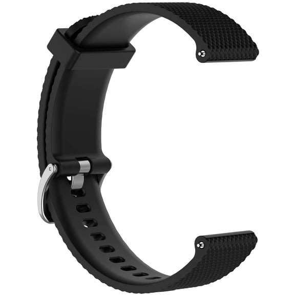 For Samsung Galaxy Watch Replacement Band, 20mm Replacement Silicone Wrist Band Strap For Samsung Galaxy Watch 42mm/ Gear Sport SM-R600/ Gear S2 Classic(Silicone Black)