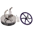 thumbnail image 1 of Modelo De Motor Stirling De Baja Temperatura, Modelo De Motor De Motor Stirling Volante De aleación De Zinc Base De Acero Inoxidable Operación Simple Para Juguetes, 1 of 7