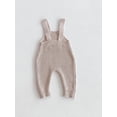 thumbnail image 3 of FEORJGP Little Boys Girls Knitted Overalls 3M 6M 9M 12M 2T 3T Toddler Baby Sleeveless Jumpsuits Front Pocket Solid Rompers Chunky Cable Knitwear Bodysozy Casual Daily Outfits for Spring Fall, 3 of 8