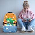 thumbnail image 2 of Yuyamidu Cute Dinosaur School Bags for Boys Girls Book Bags Ages 6-8 Lightweight Junior High Teenagers School Bags with Side Pockets, 2 of 7