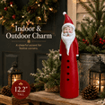 thumbnail image 6 of Christmas Santa Claus Figurine, Handcrafted Santa Figurines, Resin Santa Claus Statue, Christmas Decorations Ornament, Xmas Gifts for Holiday Party Home Office Desktop Decoration, Red, 6 of 6
