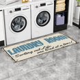 thumbnail image 5 of SugarBloom Farmhouse Laundry Room Carpet, 15.7x47.2 inch Non-Slip Floor Mat for Kitchen Bathroom, Decorative Rug for Laundry Room, Absorbent Doormat,D D, 5 of 6