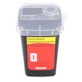 thumbnail image 3 of Sharps Disposal Container for Needle Waste Storage Box, Translucent Lid, Fliptop, Hard Material, Sealed with Tattoo, 3 of 7