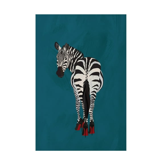 Sarah Manovski 'Zebra heels' Canvas Art