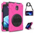 thumbnail image 3 of XYX Case for Samsung Galaxy Tab Active3 8.0 inch SM-T575 with 360 Degree Rotating, Hand Strap, Shoulder Strap, Rose, 3 of 7