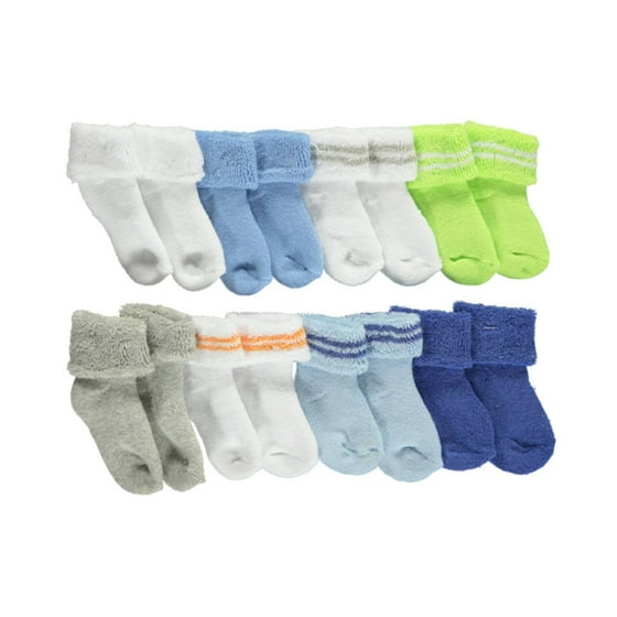 Newborn Baby Boys' Terry Socks 8-Pack, Choose Your Color - Walmart.com
